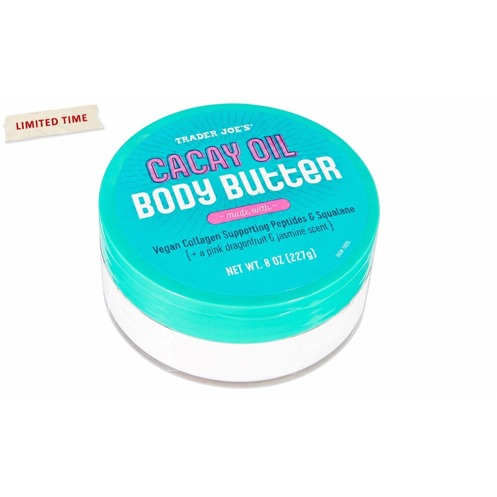 Trader Joe’s Cacay Oil Body Butter Moisturizer Pink Dragonfruit Jasmine RARE NEW